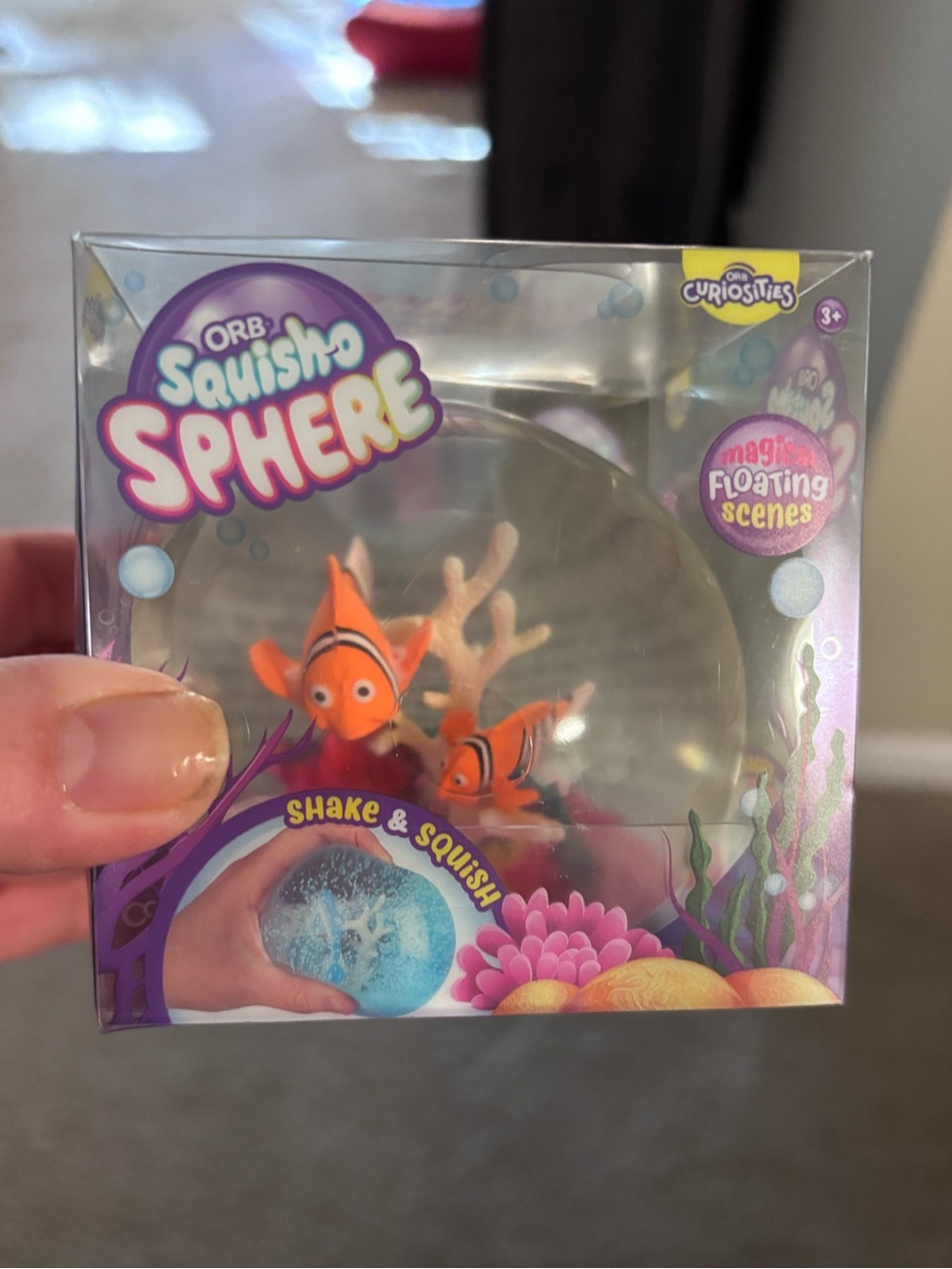 ORB Squish-o Sphere Clownfish Sensory Toy
